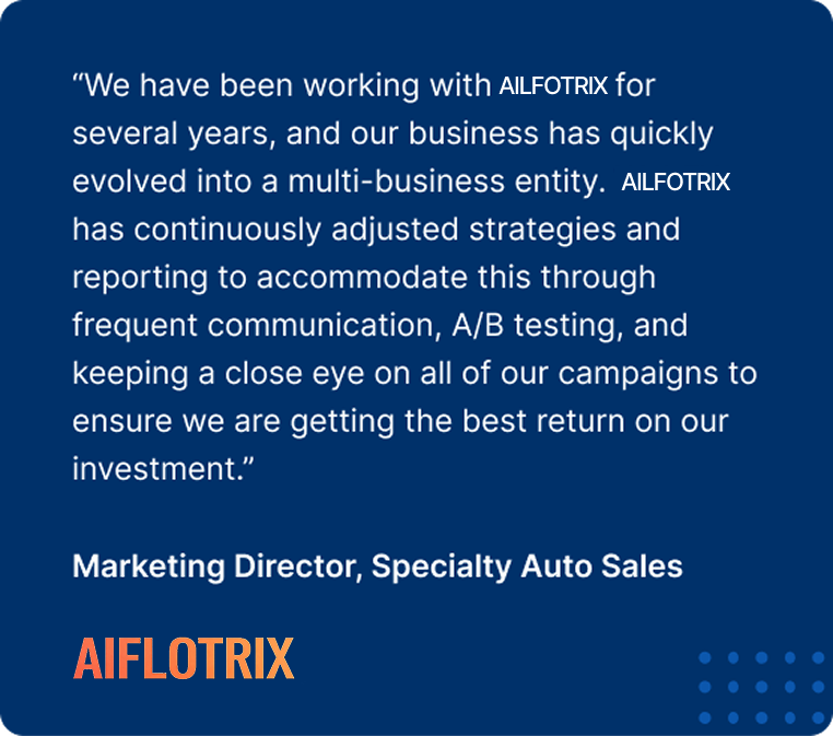 AIFLOTRIX Auto Sales Quote Card